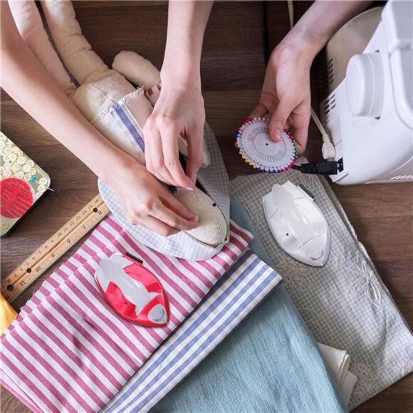 2 Pieces Mini Craft Iron Mini Heat Press Iron with Charging Base - Picture 7 of 8